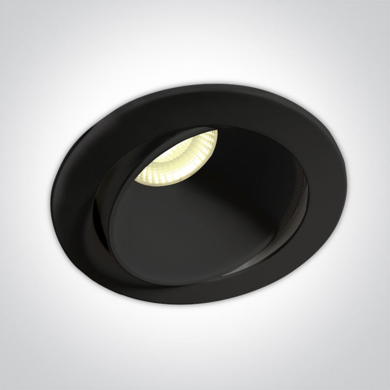BLACK 8W WW IP54 ADJUSTABLE DARK LIGHT 230V DIMMABLE One Light 11106PK/B/W