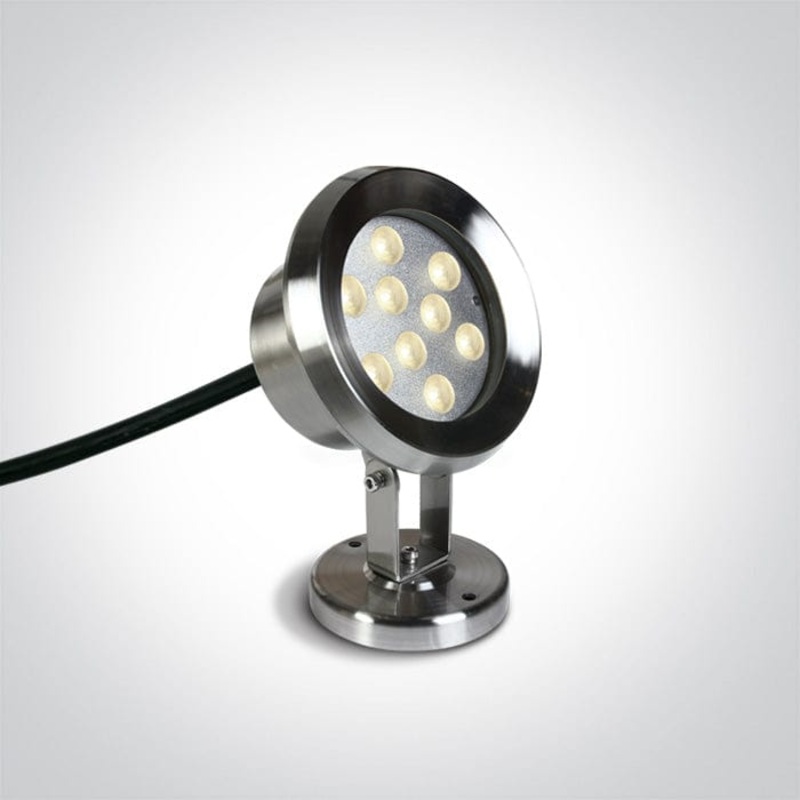 9x1w Led Warm White Ss316 Ip68 Adjustable Underwater 24v One Light SKU:69064C/W