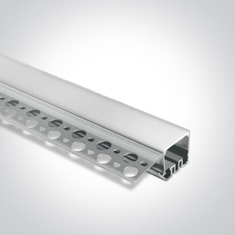 Aluminium 2m Recessed aluminium trimless profile for with PC opal diffuser.Complete with 2 pairs end cups.Suitable for 7820, 7846, 7835, 7875 and LED Strips 20mm. One Light SKU:7909TR/AL