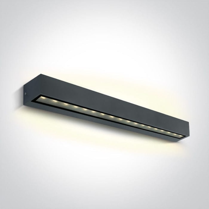 Anthracite 2x13W Wall light, IP65.Complete with 700mA driver.  One Light SKU:67526B3/AN/W