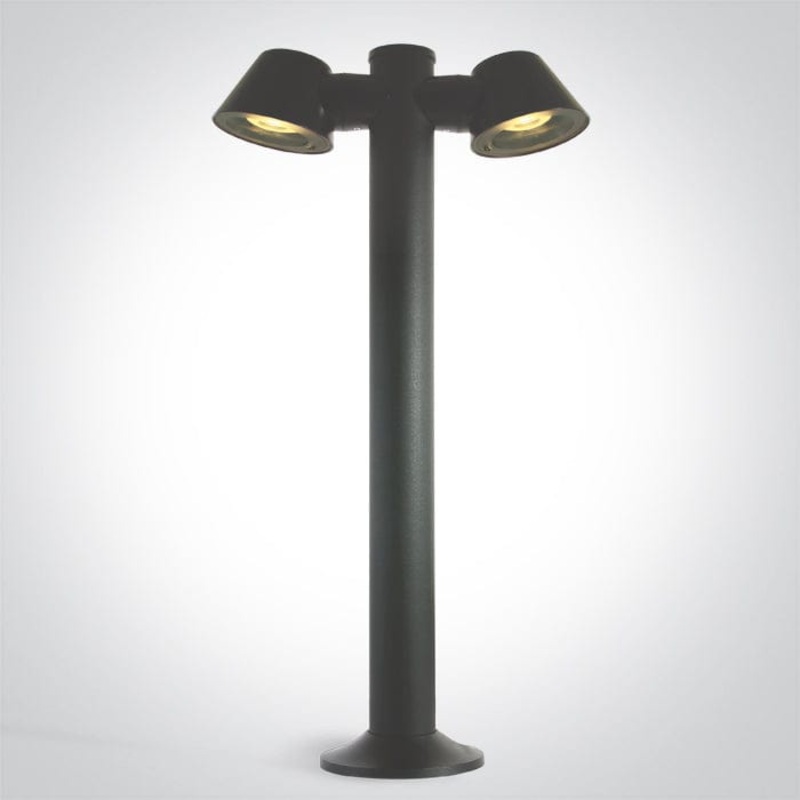 Anthracite 2x6W  GU10 Bollard, IP65  67534C/AN