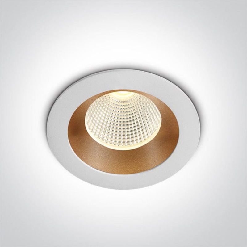 white/brass Led 3w Warm white 350ma Dark Light