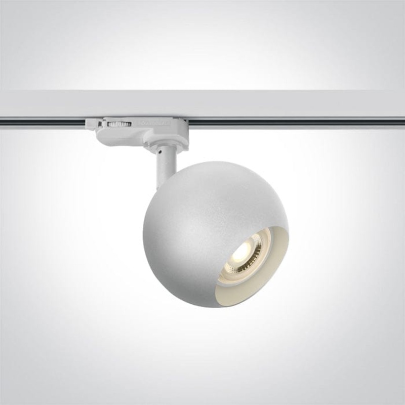 White Gu10 Track Spotlight 100-240v