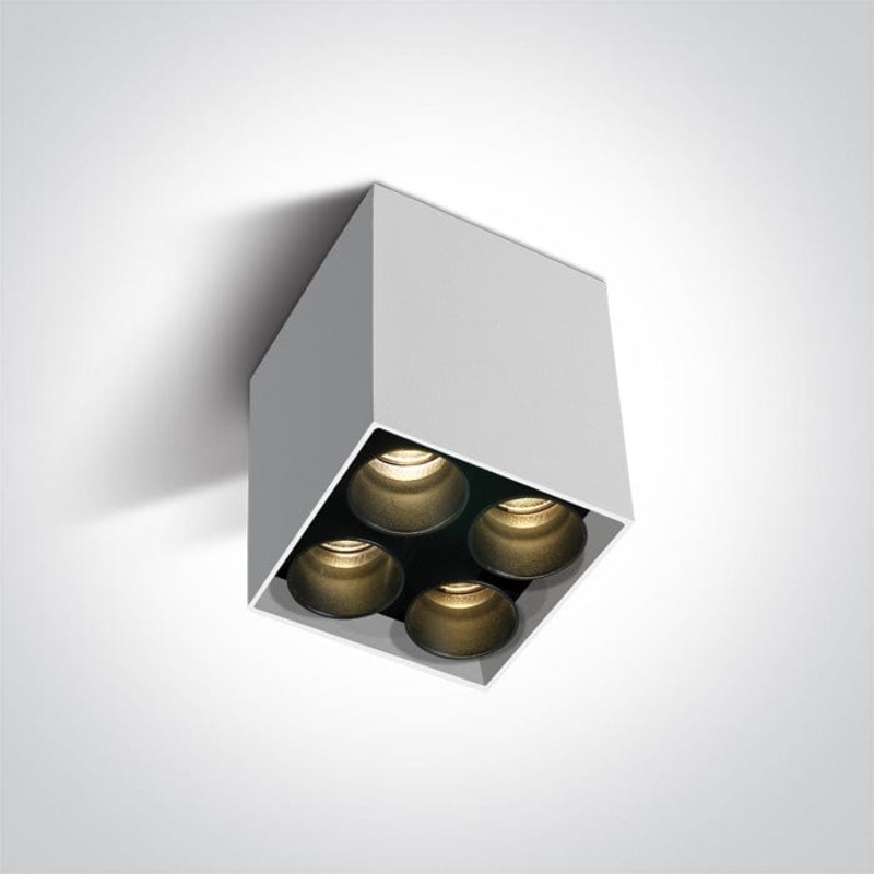 White Led 10w Warm White Ip20 230v Dark Light Ceiling Light Ip20 SKU: 12406C/W/W
