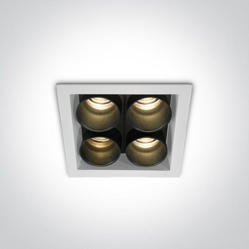 White Led 10w Warm White Ip20 230v Dark Light Recessed Spotlight Ip20.