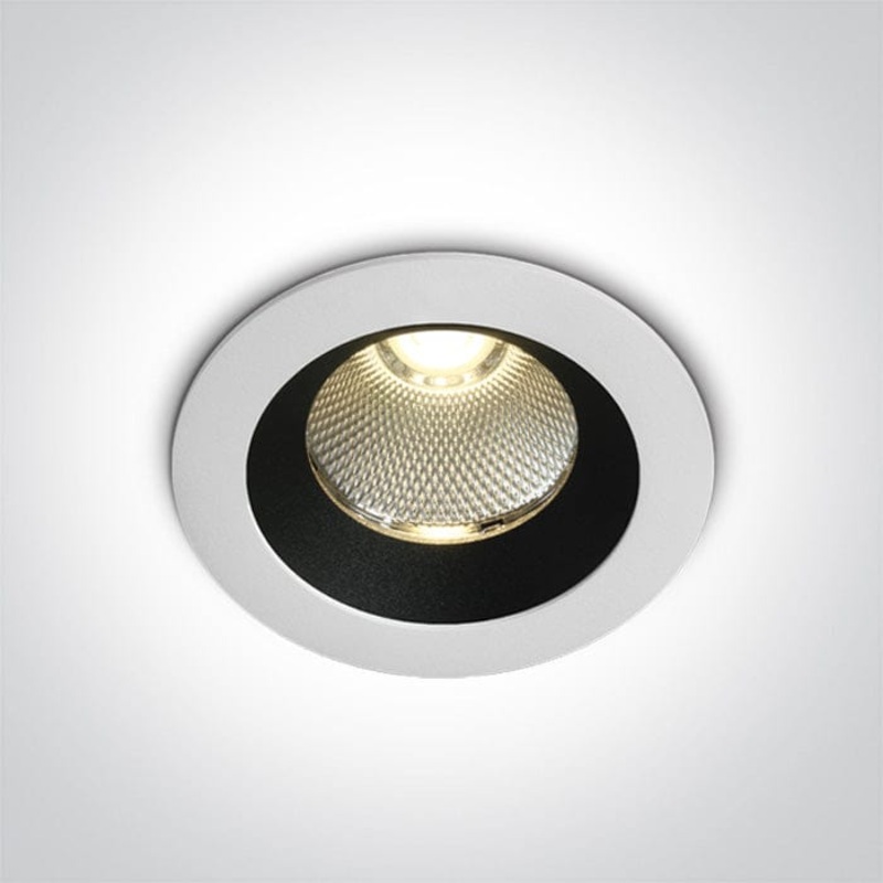 White Led 12w Warm White Ip65 38deg 230v Dark Light Recessed Spotlight