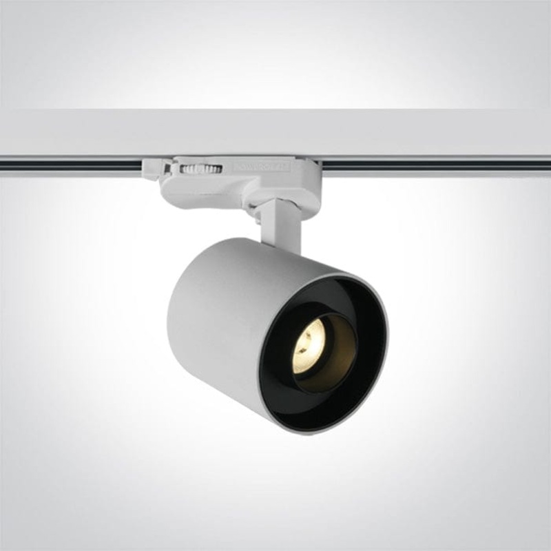 White Led 6w Track Spotlight Warm White Ip20 230v Dark Light