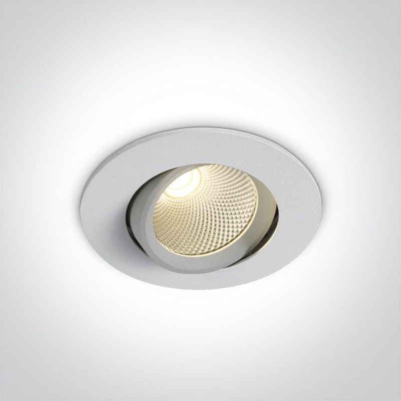 White Led 7w Cool White 60deg 230v Adjustable