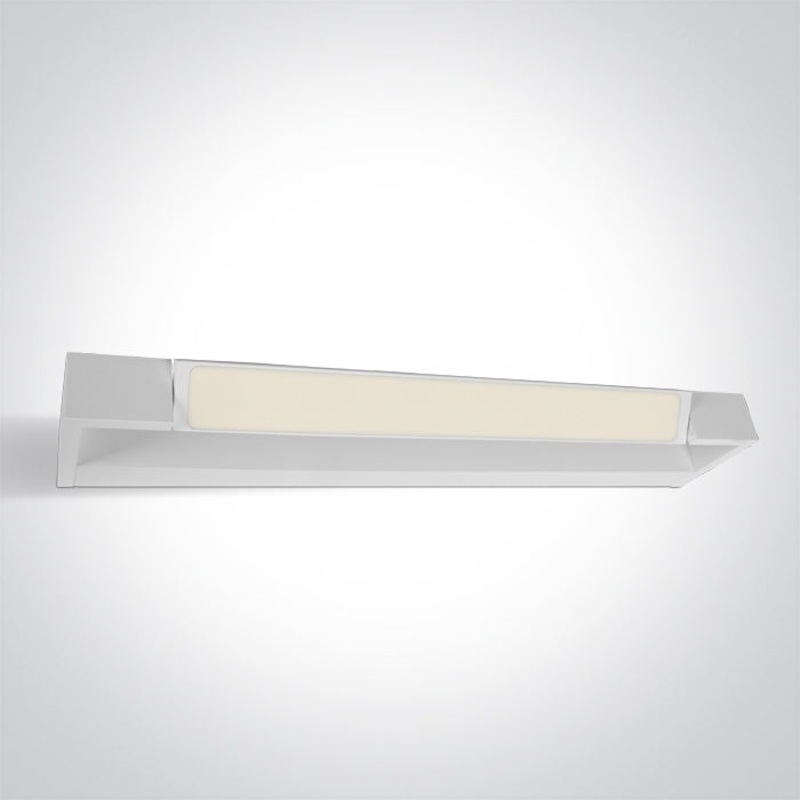 WHITE LED BATHROOM / WALL LIGHT 18W WW IP44 230V One Light 38118C/W/W