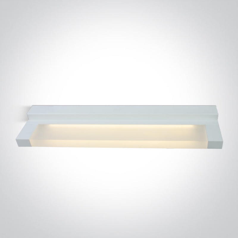 WHITE LED BATHROOM / WALL LIGHT 20W WW IP44 230V One Light 38120D/W/W