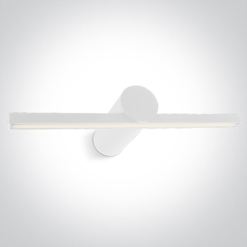 WHITE LED BATHROOM / WALL LIGHT 8W WW IP44 230V One Light 38108N/W/W