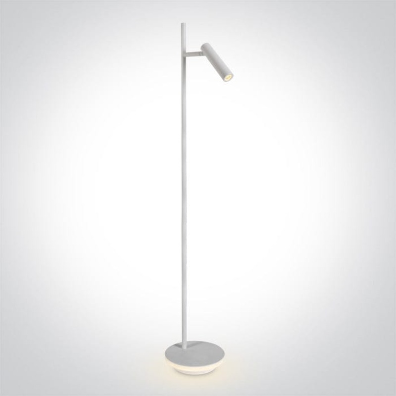 White Led Reading 3w + 8w Base Warm White Floor Lamp Ip20 230v