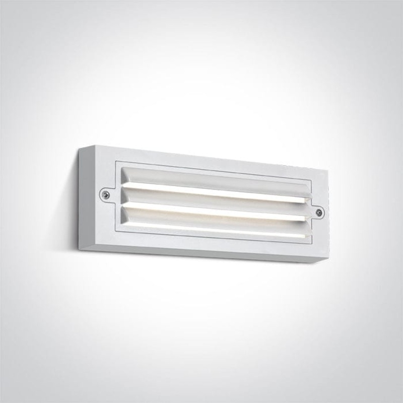 White Led Wall Light 6w Warm White Dark Light Ip65 230v One Light SKU:67502A/W/W