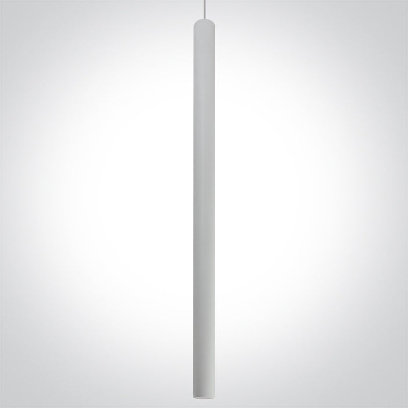 WHITE PENDANT TRACK LED 8W WW 36deg IP20 230V One Light 63108AT/W/W