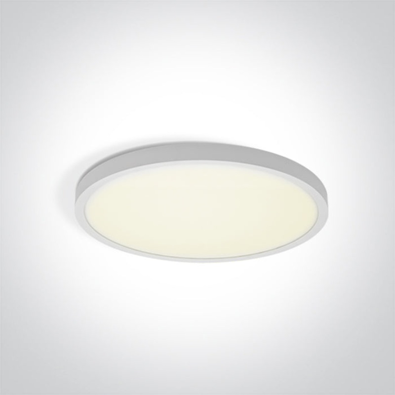 WHITE PLAFO 18W CCTV IP20 230V One Light 62006/W/V