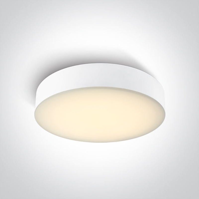 WHITE PLAFO 20W CCTV IP65 230V One Light 67498/W/V