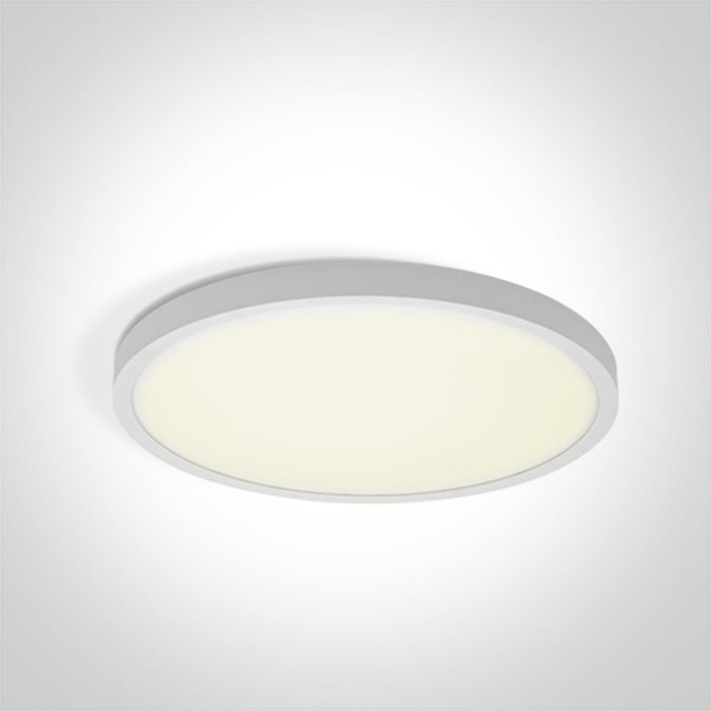 WHITE PLAFO 24W CCTV IP20 230V One Light 62006A/W/V