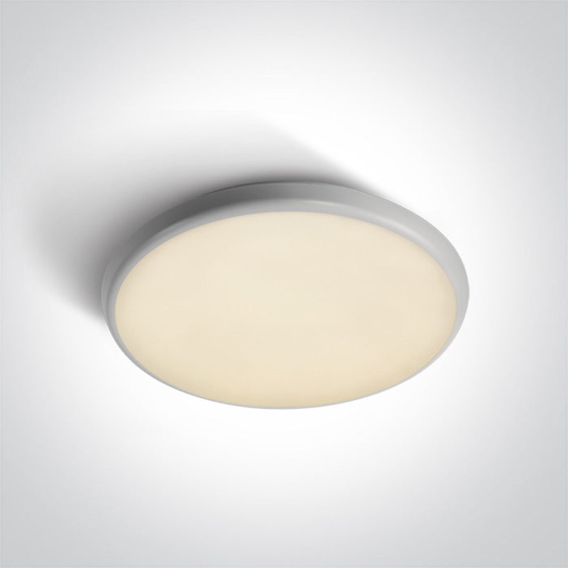 WHITE PLAFO 25W CCTV IP54 230V One Light 67370/W/V