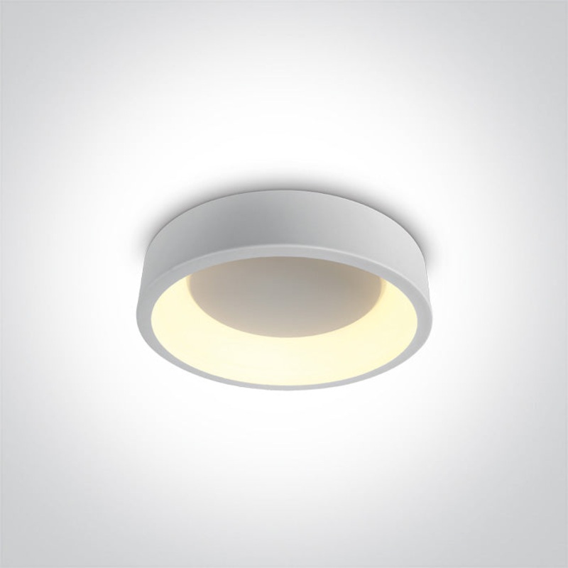 WHITE PLAFO LED 20W CCTV IP20 230V One Light 62130N/W/V