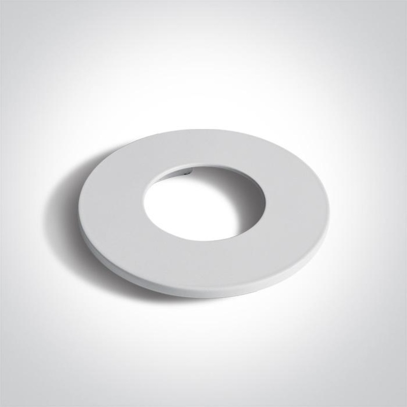 WHITE ROUND FIXED RING FOR 10106PF One Light SKU:050042/W