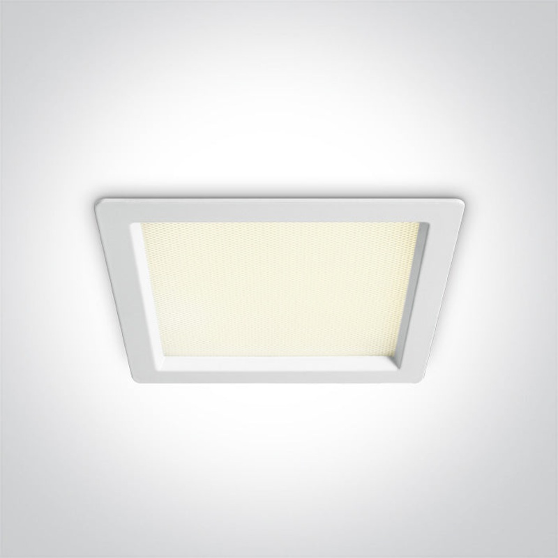 WHITE SMD LED UGR19 15W CCTV IP44 230V One Light 50115UV/W/V