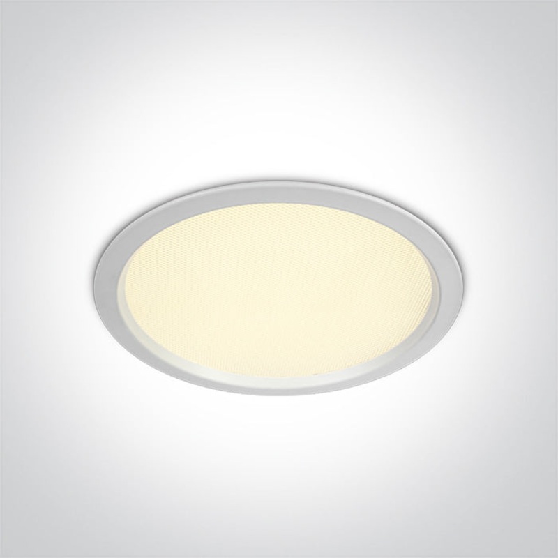 WHITE SMD UGR19 30W CCTV IP44 230V One Light 10130U/W/V