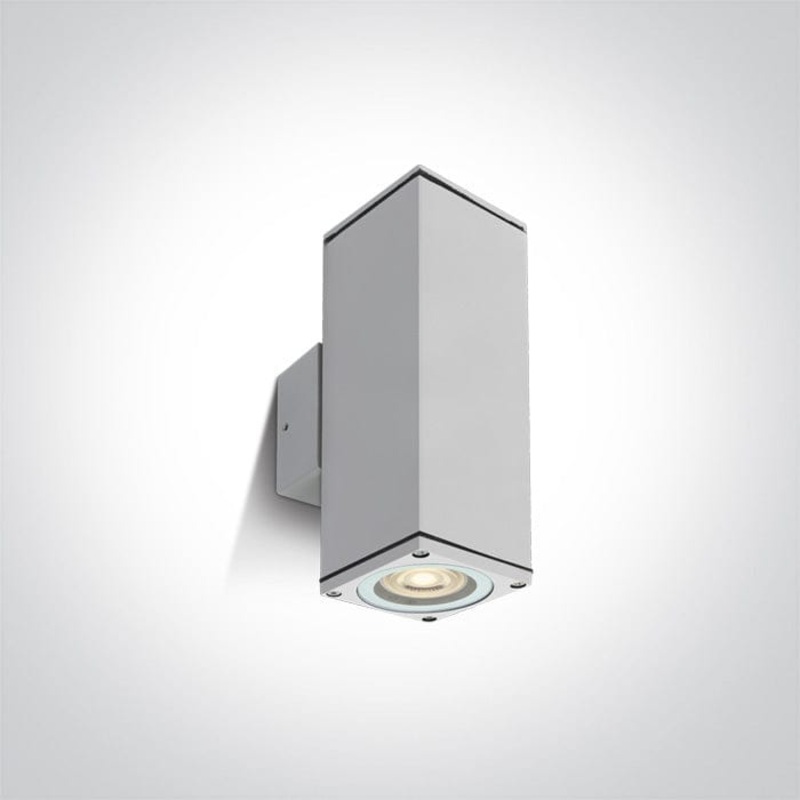 White Wall 2xgu10 10w Ip54 100-240v One Light SKU:67426C/W