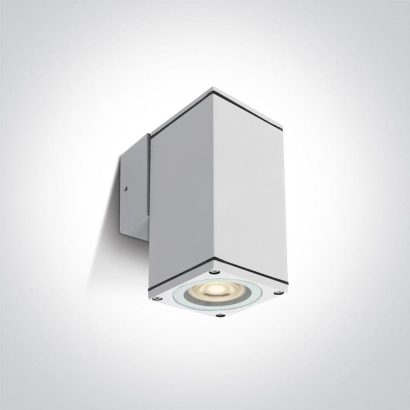 White Wall Gu10 10w Ip54 100-240v One Light SKU:67426B/W