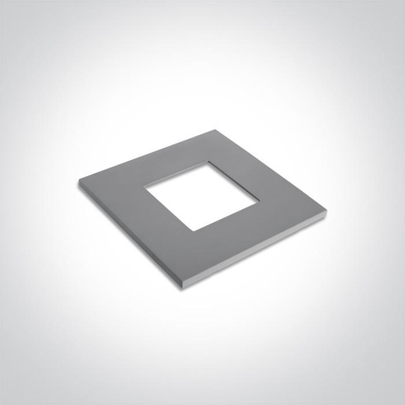 Wall Light Recessed Grey Die Cast One Light SKU:050176/G
