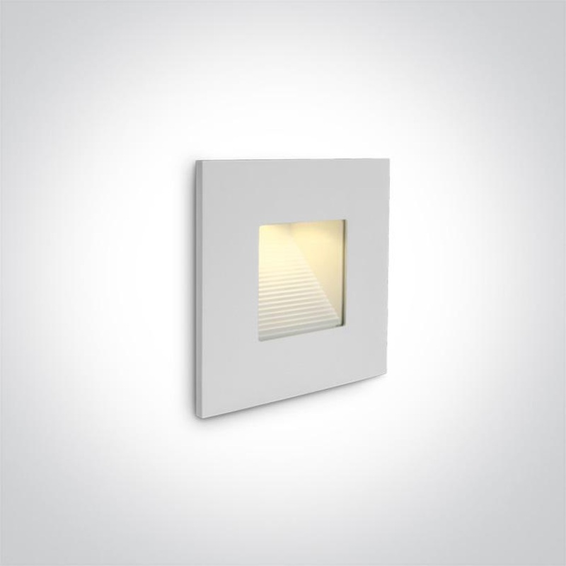 Wall Light Rectangular Warm White LED Outdoor LED built in 80lm 1W Die Cast One Light SKU:68006N/W