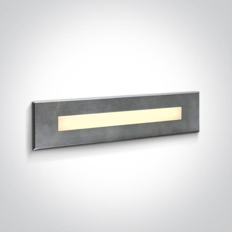 Wall Light Stainless Steel Rectangular Warm White LED Outdoor LED built in 200lm 10W Stainless Steel 316 One Light SKU:68072C/W
