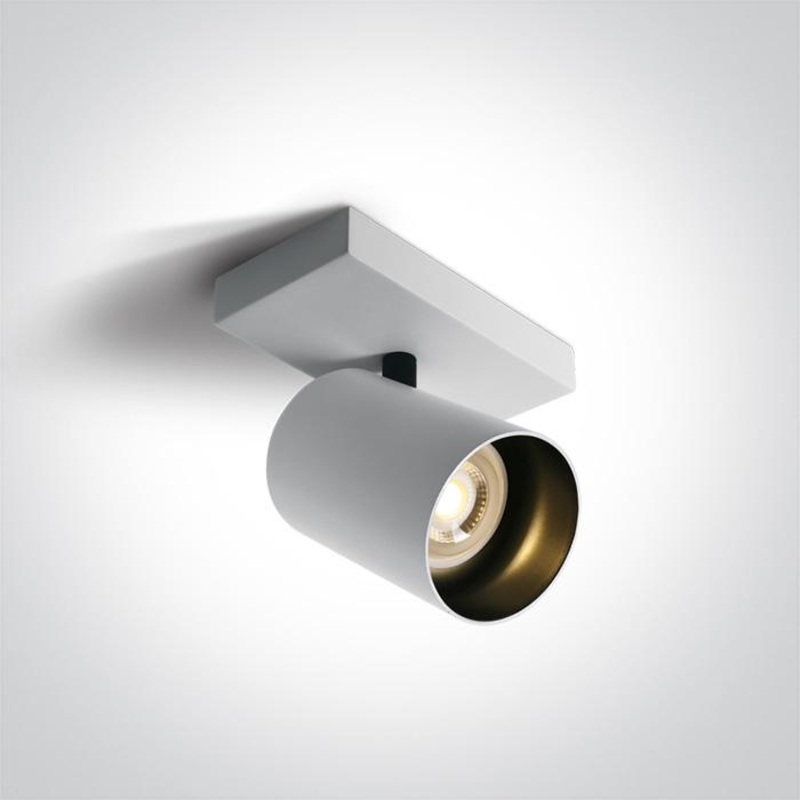Wall Light White Rectangular Replaceable lamp 10W Aluminium One Light SKU:65105N/W