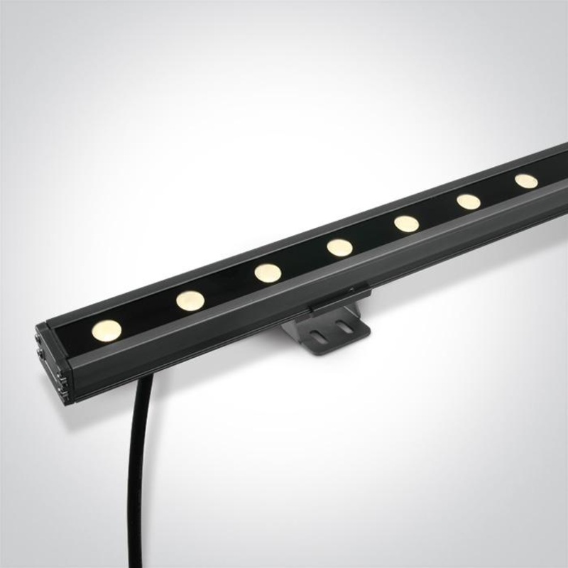 Wall Washer Grey Rectangular Warm White LED Dimmable Outdoor 850lm Aluminium One Light SKU:7055A/W