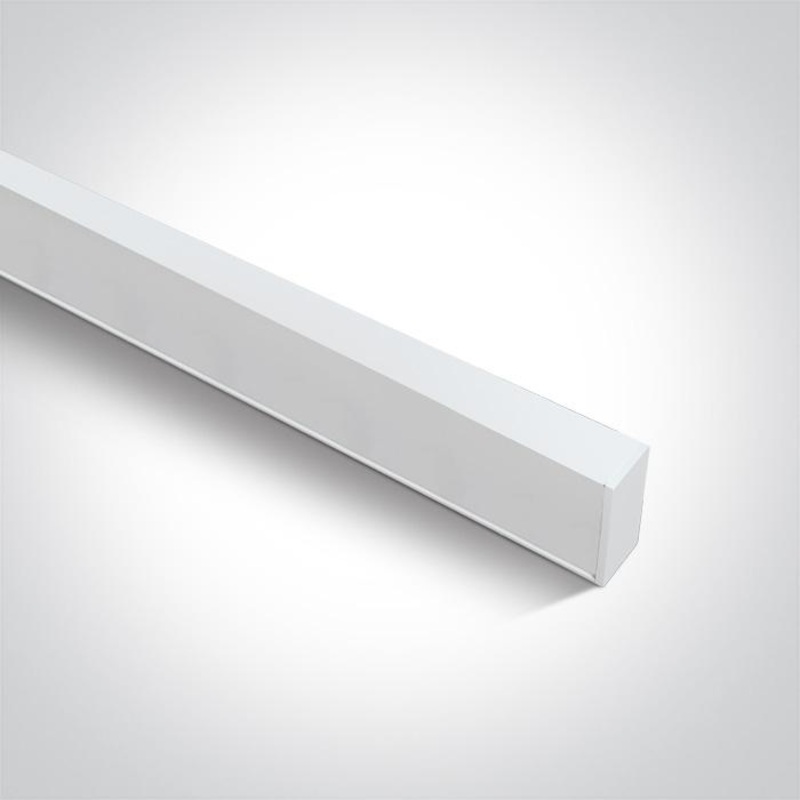 White 1 metre profile for 38150A 38150B 38150BU 38150C One Light SKU:38150E/W