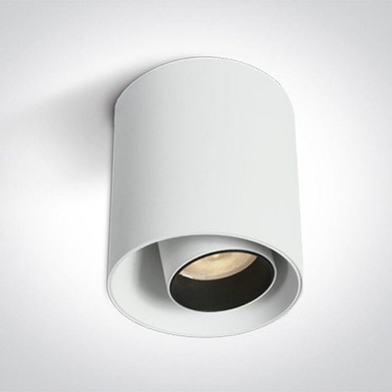 White 12W LED adjustable ceiling light. Supplied with 500mA driver.  One Light SKU:12112T/W/W