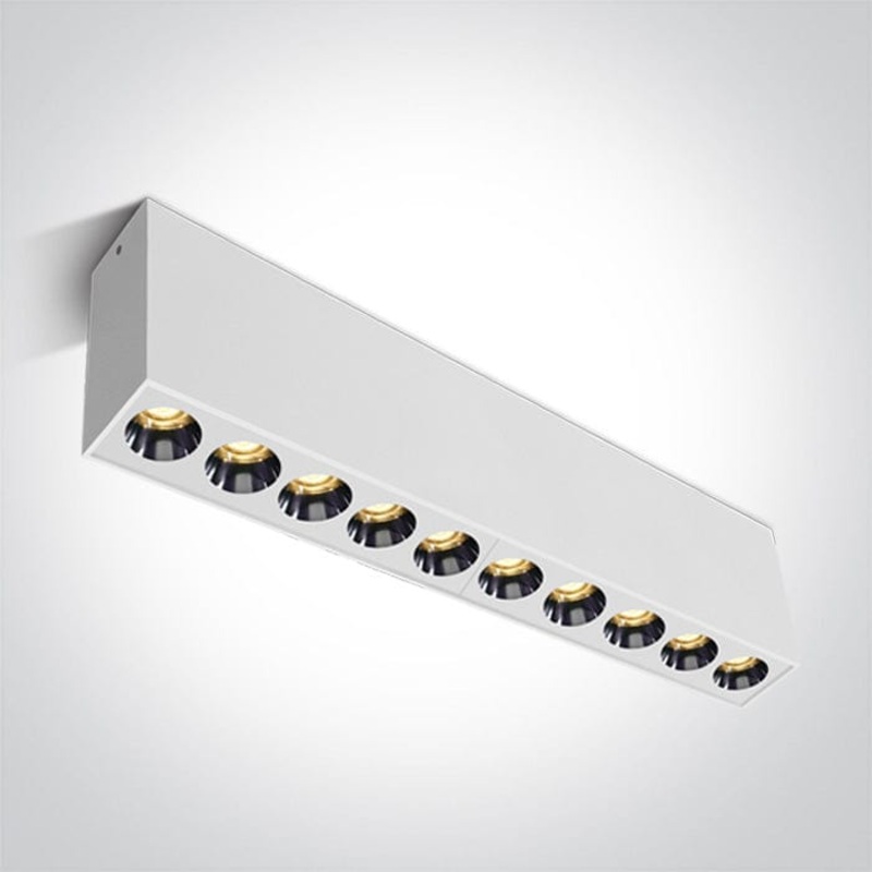 White 24W Surface ceiling Low Glare, IP20.Complete with 700mA driver. One Light SKU:12124H/W/W