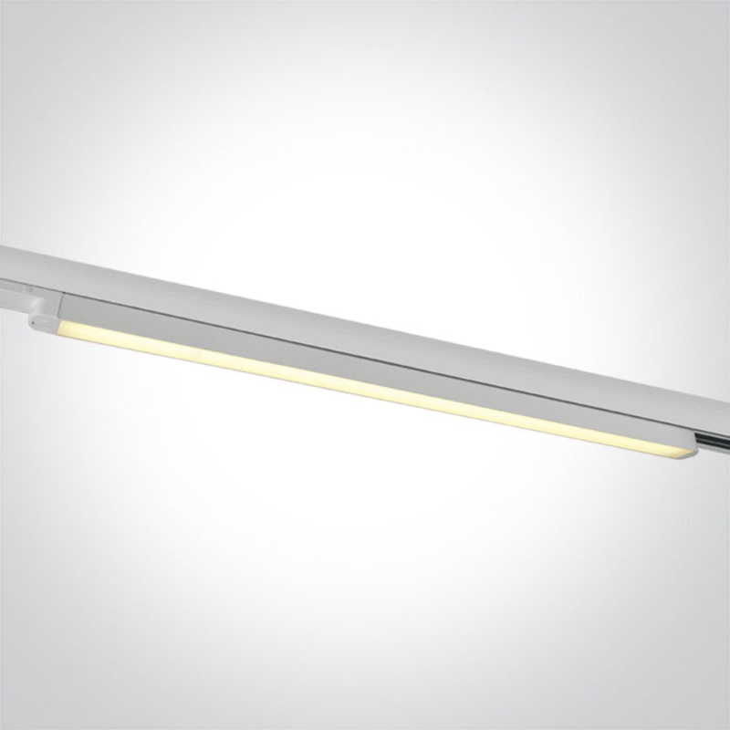 WHITE 25W CCTV LINEAR TRACK LIGHT 100-240V One Light 65025T/W/V