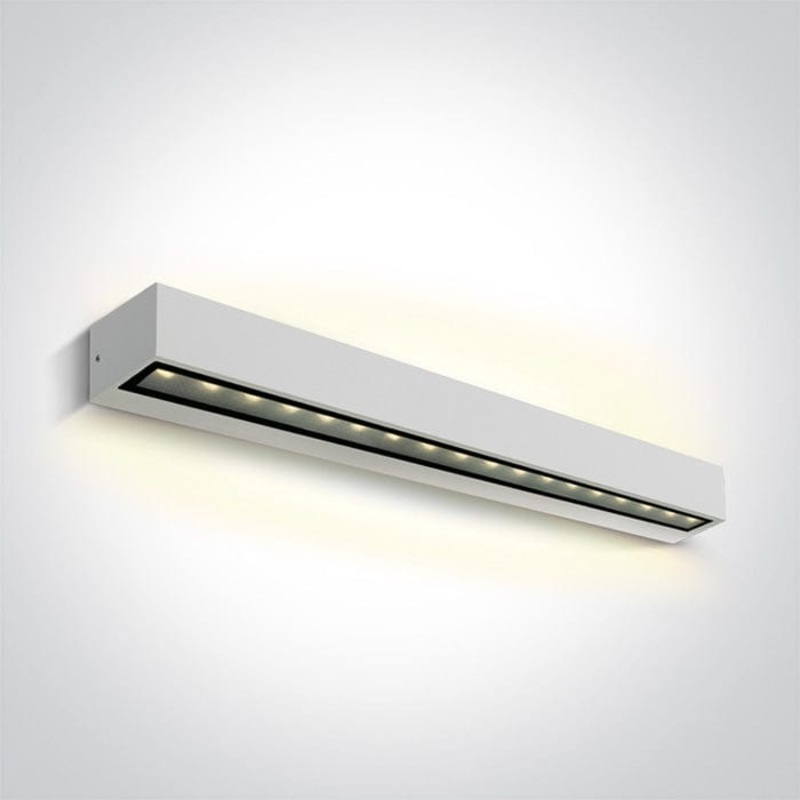 White 2x13W Wall light, IP65.Complete with 700mA driver.  One Light SKU:67526B3/W/W