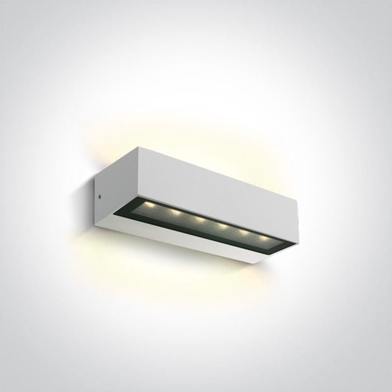 White 2x6W Wall light, IP65.Complete with 300mA driver.  One Light SKU:67526B1/W/W