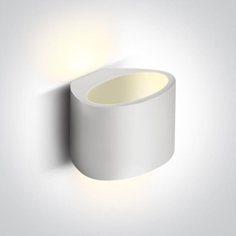 White 40W G9 wall gypsum decorative light, IP20.  One Light SKU:60042