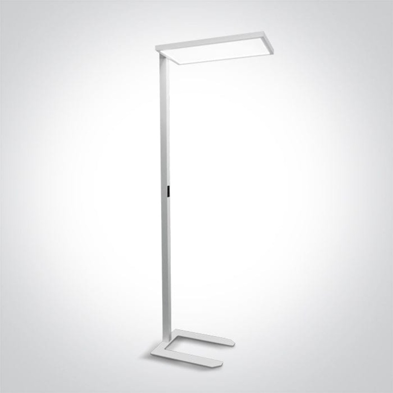 White 60w Floor Stand Ugr19 Dimmable 230v
