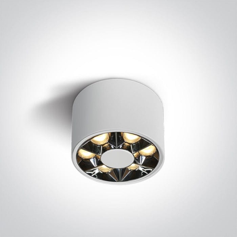 White 6W Ceiling spotlight, IP20.Complete with 150mA driver. One Light SKU:12106X/W/W
