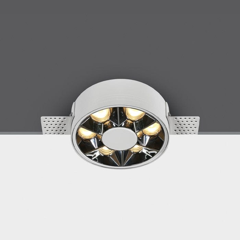 white 6W Trimless Recessed spotlight, IP20.Complete with 150mA driver. One Light SKU:10106XTR/W/W