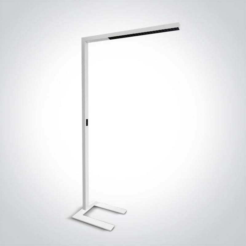 White 75w Floor Stand Cool White Dimmable 230v