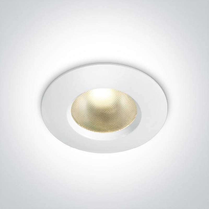 White 7W Dimmable CCT adjustable recessed spotlight, IP65.AC LED  One Light SKU:10107PV/W