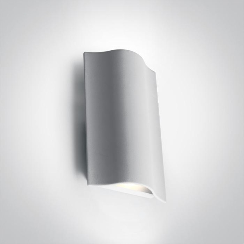 Wall & Ceiling Light White Rectangular Warm White LED Outdoor LED built in 2x400lm 2x6W Die Cast One Light SKU:67422A/W/W
