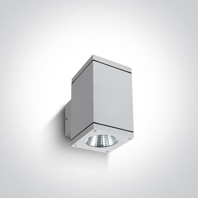 Wall & Ceiling Light White Rectangular Warm white LED Outdoor LED built in 2x440lm 2x6W Die Cast One Light SKU:67138A/W/W