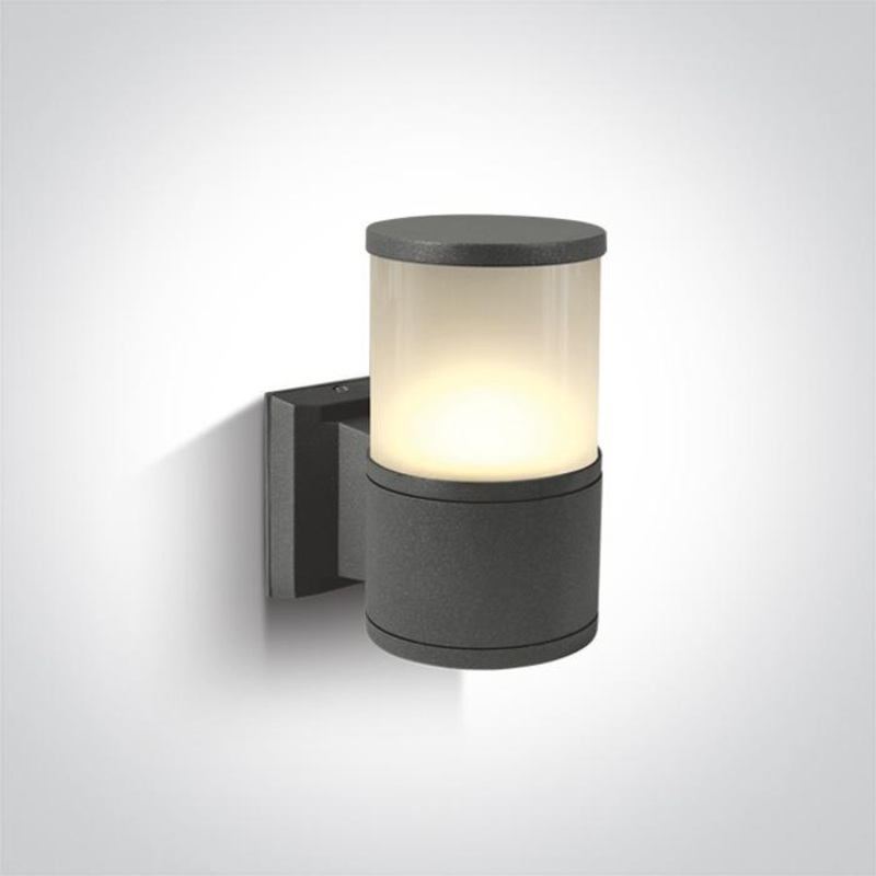 Wall Light Anthracite Rectangular Outdoor Replaceable lamp 20W Die Cast One Light SKU:67094/AN