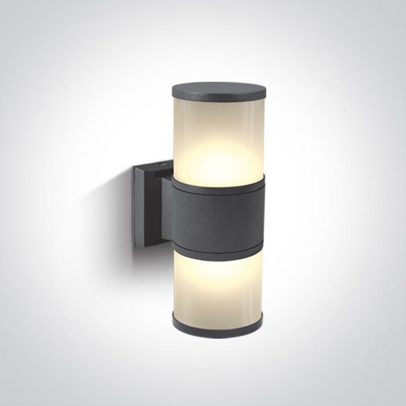 Wall Light Anthracite Rectangular Outdoor Replaceable lamp 2X20W Die Cast One Light SKU:67098/AN