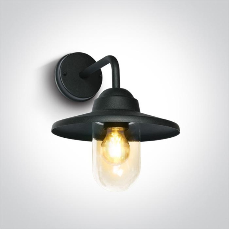 Wall Light Black Rectangular Outdoor Replaceable lamp 40W Metal One Light SKU:67408/B